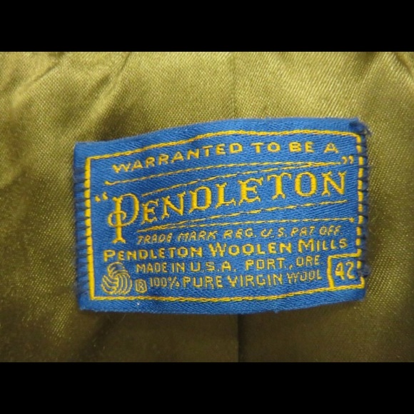 (VTG) Men’s 42 PENDLETON Carmel Wool Overcoat - Picture 5 of 6